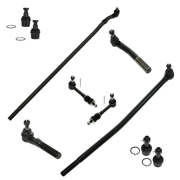 TRQ 10pc Kit Ball Joint Tie Rod End Sway Bar Link LH RH Set for Ram 2500 3500 PSA59465