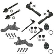TRQ Front Steering and Suspension Kit Tie Rods Ball Joints Sway Bar Links Fits 2003 Toyota Sequoia 2003 Toyota Tundra