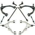 thumbnail image 1 of TRQ 10pc Steering Suspension Kit Control Arms Tie Rods Sway Bar End Links New PSA70008, 1 of 9