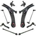 thumbnail image 1 of TRQ 10pc Steering Suspension Kit Control Arms Tie Rods Sway Bar End Links New PSA70048, 1 of 9