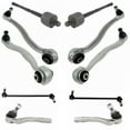 thumbnail image 1 of TRQ 10pc Steering Suspension Kit Control Arms Tie Rods Sway Bar End Links PSA69887, 1 of 9