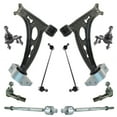 thumbnail image 1 of TRQ 10pc Steering Suspension Kit Lower Control Arms Ball Joints Tie Rods Links PSA65081 Fits select: 2009-2014 VOLKSWAGEN JETTA, 2008 VOLKSWAGEN GLI, 1 of 4