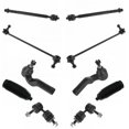 thumbnail image 1 of TRQ 10pc Steering Suspension Kit Tie Rods Sway Bar End Links w/ Boots Bellows PSA69834 Fits select: 2010-2013 MAZDA 3 I, 1 of 9