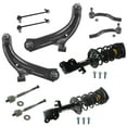 thumbnail image 1 of TRQ 10pc Strut Spring Assemblies Control Arms Ball Joints Sway Links Tie Rods PSA59597 Fits select: 2007-2012 NISSAN VERSA, 1 of 7