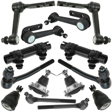 TRQ 12-Piece Front Steering & Suspension Kit – Chevy Astro GMC Safari 1990-2005 – Idler Arms, Tie Rods, Ball Joints
