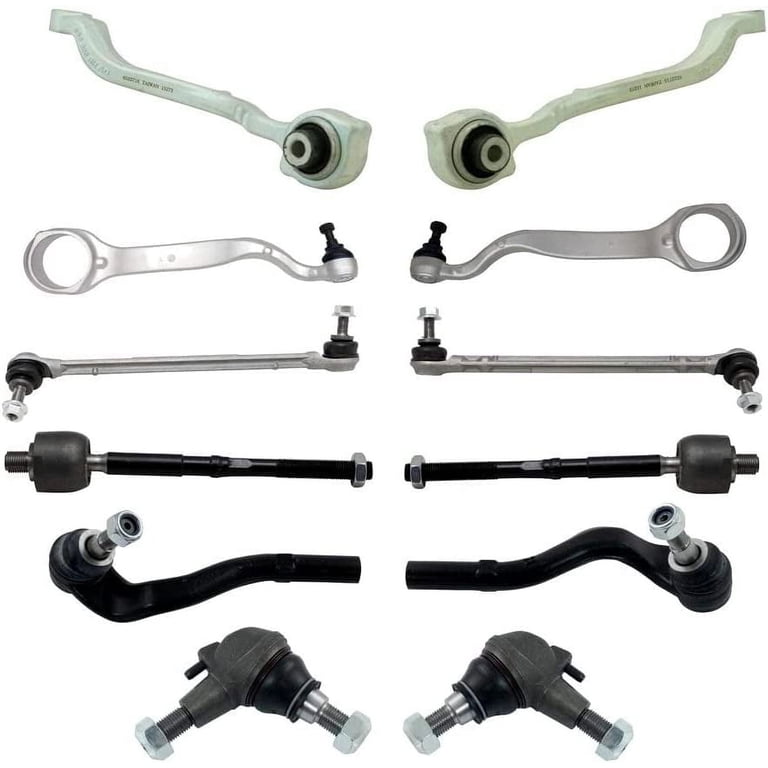 TRQ 12 Piece Steering & Suspension Kit Control Arms Ball Joints Tie Rods End Links Fits select: 2010-2013 MERCEDES-BENZ E 350 TRQ 12 Piece Steering & Suspension Kit Control Arms Ball Joints Tie Rods End Links Fits select: 2010-2013 MERCEDES-BENZ E 350