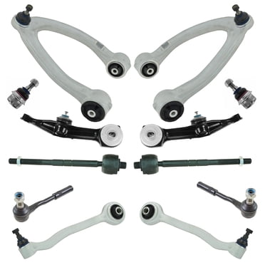 TRQ 12-Piece Front Steering & Suspension Kit – Chevy S10 GMC S15 Sonoma 2WD 1996-2005 – Ball Joints, Tie Rods, Sway Bar Links