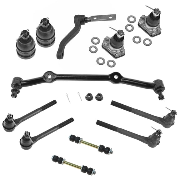 TRQ 12 pc Kit Front LH RH Ball Joint Sway Bar Link Tie Rod End for S10 S15 2WD PSA59362 Fits select: 1996-2003 CHEVROLET S TRUCK, 1996-2005 CHEVROLET BLAZER