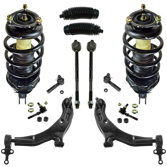 TRQ 12 pc Steering & Suspension Kit Complete Struts Control Arms Tie Rods New PSA59944 Fits select: 2006 NISSAN SENTRA 1.8/1.8S, 2005 NISSAN SENTRA 1.8S