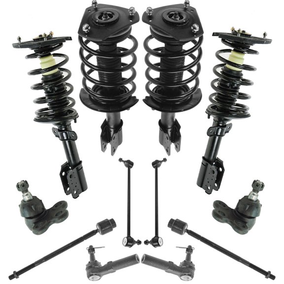 TRQ 12 pc Steering & Suspension Tie Rods Ball Joints End Links Strut Assemblies PSA59922 Fits select: 2004-2008 PONTIAC GRAND PRIX