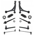 thumbnail image 1 of TRQ 12pc Suspension Kit Wheel Hubs Tie Rods Control Arms Sway Bar End Links PSA69974, 1 of 4
