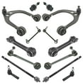 thumbnail image 1 of TRQ 14 Piece Steering Suspension Kit Control Arms Tie Rods Sway Bar End Links PSA64898, 1 of 9