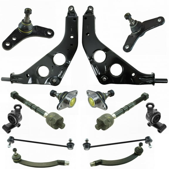 TRQ 14pc Steering Suspension Kit Control Arms Ball Joints Tie Rods for Cooper PSA69913