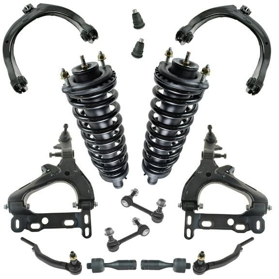 TRQ 14pc Steering & Suspension Kit Control Arms Strut Assemblies Tie Rod Ends PSA34367 Fits select: 2004-2005 CHEVROLET TRAILBLAZER, 2006-2007 CHEVROLET TRAILBLAZER LS/LT