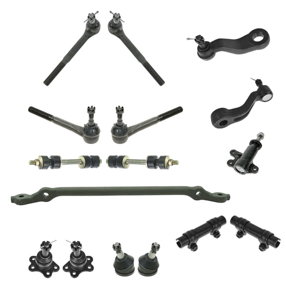 TRQ 16 pc Steering & Suspension Kit Ball Joints Tie Rods Pitman & Idler Arms New PSA59985