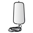 thumbnail image 1 of TRQ 16" x 7" Stainless Steel West Coast Mirror Peak Back Heated for Semi Truck MRA07155 Fits select: 1986-2009,2011-2017 ISUZU NPR, 1 of 3