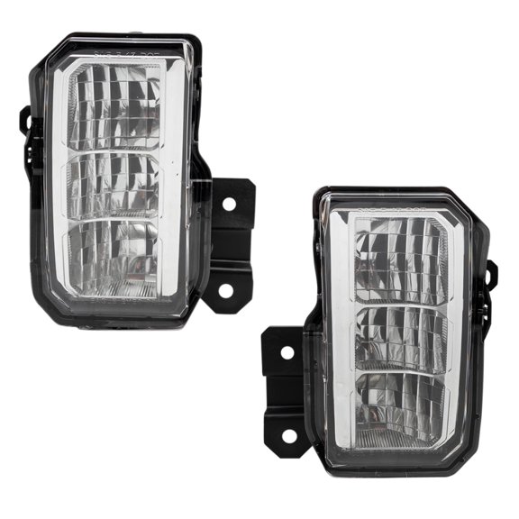 TRQ 2 Piece Driver & Passenger Side Fog Light Assembly Set Fits 2019-2021 Subaru Forester SU2592131 SU2593131