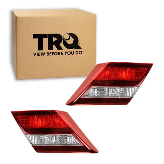 TRQ 2 Piece Driver & Passenger Side Inner Tail Light Assembly Set Fits 2013-2015 Honda Civic HO2802105 HO2803105