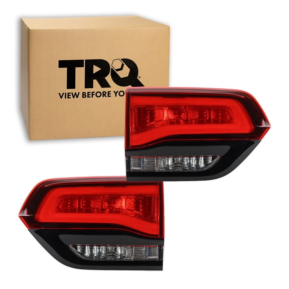 TRQ 2 Piece Driver & Passenger Side Inner Tail Light Assembly Set Fits 2014-2021 Jeep Grand Cherokee CH2802106 CH2803106