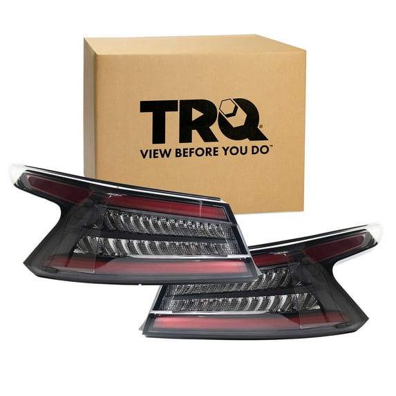TRQ 2 Piece Driver & Passenger Side Outer Tail Light Assembly Set Fits 2019-2021 Nissan Maxima NI2804119 NI2805119