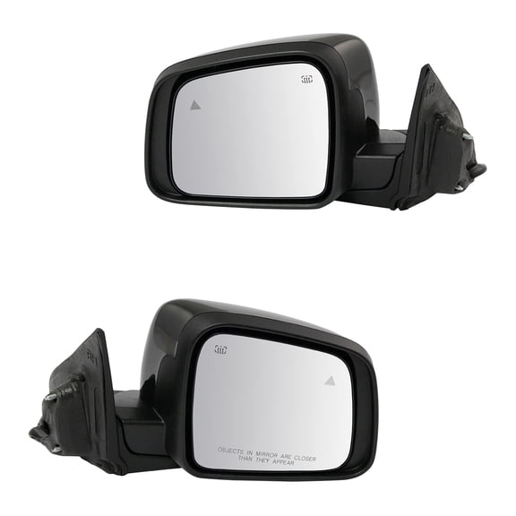 TRQ 2 Piece Mirror Set Power Heated Signal Memory Blind Spot for Durango MRA09574 Fits select: 2011-2018 DODGE DURANGO