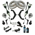 thumbnail image 1 of TRQ 22 Piece Kit Ceramic Brake Pads & Rotors Tie Rods Control Arms CV Axles Wheel Bearings for Chevy Silverado GMC Sierra, 1 of 5
