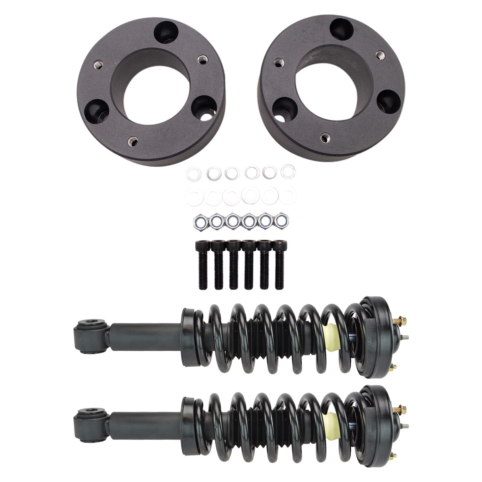 TRQ Front Strut & Coil Spring Assembly Set Driver & Passenger Sides ...
