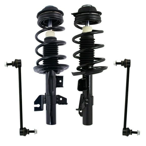 TRQ 4 Piece Front Strut Spring Assembly & Sway Bar End Link Set for Dodge Dart SCA67135 Fits select: 2013-2016 DODGE DART SXT