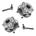 thumbnail image 1 of TRQ 4 Piece Steering Kit Outer Tie Rod Ends w/Wheel Hub Bearing Assemblies Fits select: 1995-2005 CHEVROLET CAVALIER, 1995-2005 PONTIAC SUNFIRE, 1 of 4