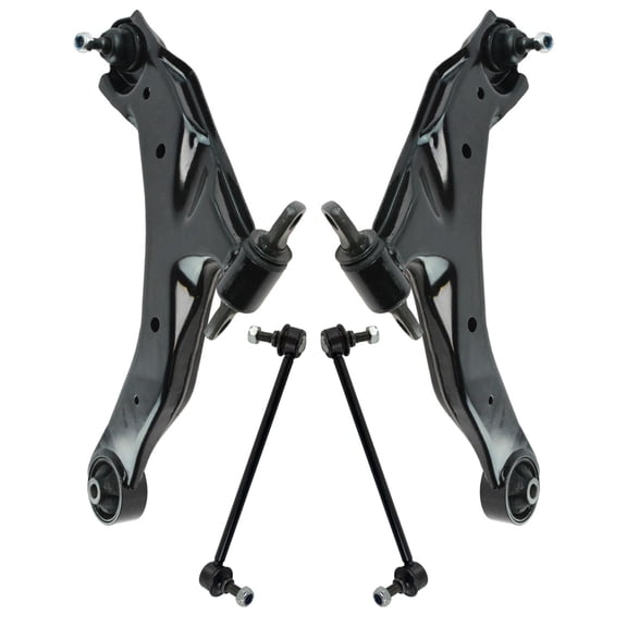 TRQ 4 Piece Suspension Kit Front Control Arms w/ Ball Joint Sway Links for Kia PSA71599