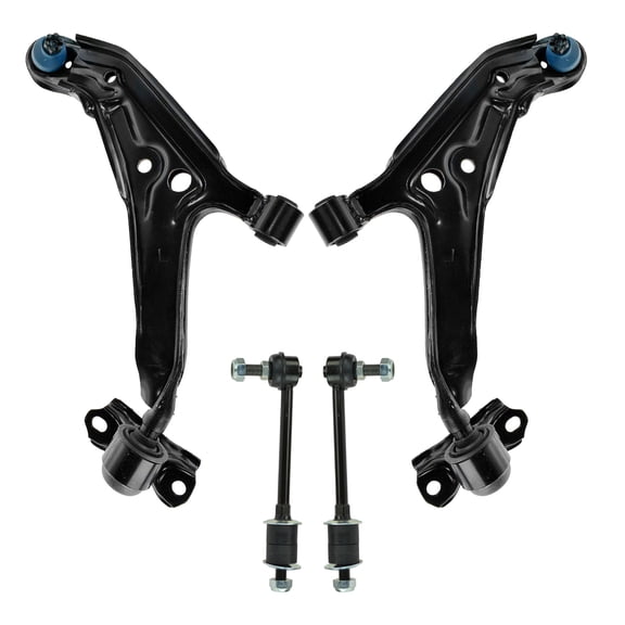 TRQ 4 Piece Suspension Kit Front Control Arms w/ Ball Joints Sway Bar End Links PSA66244 Fits select: 1999-2002 INFINITI G20