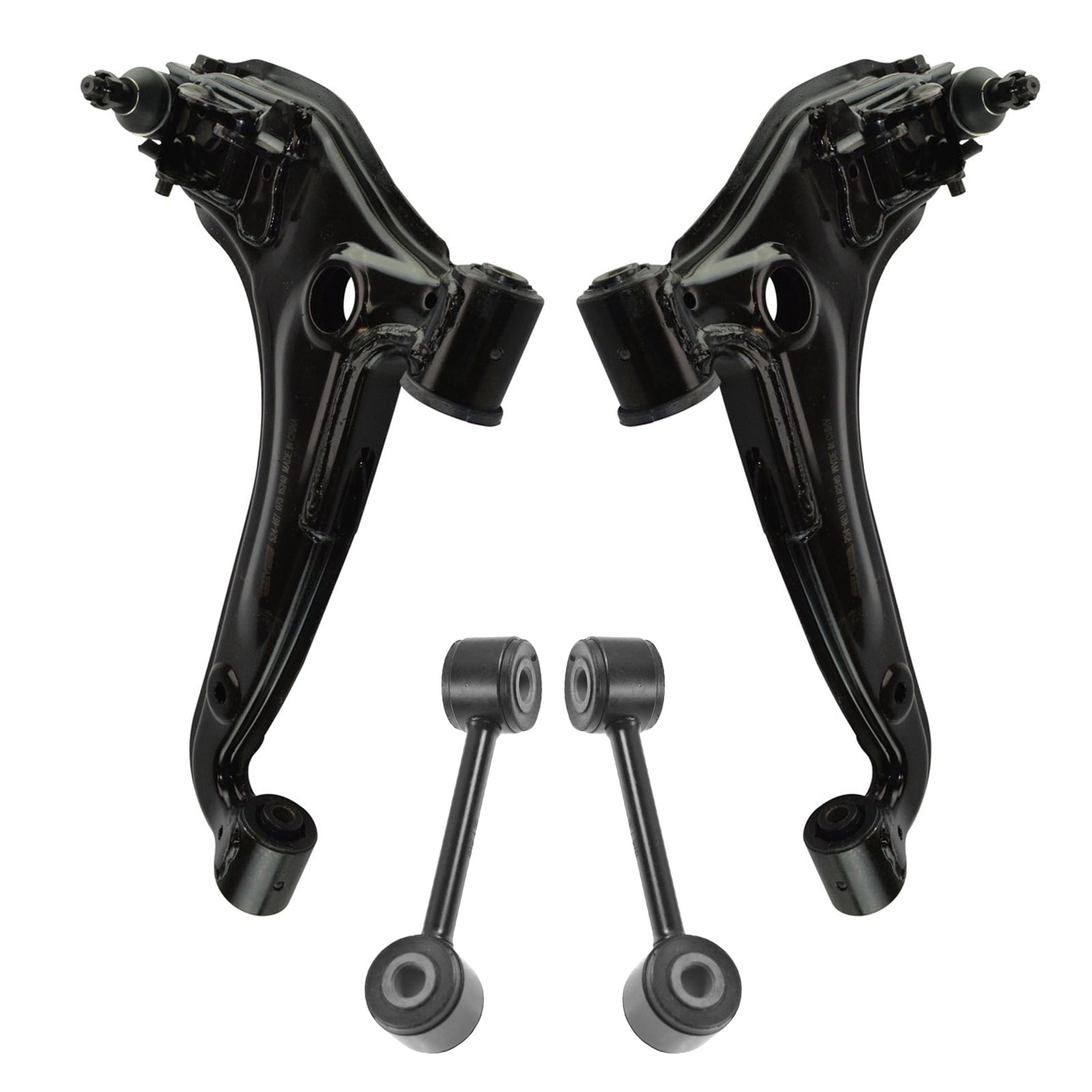 TRQ 4 Piece Suspension Kit Lower Control Arms with Ball Joints & Sway
