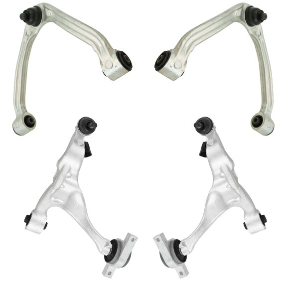 TRQ Front Upper and Lower Control Arm with Ball Joint Set 4 Piece Fits 2006-2010 Infiniti M35 2006-2010 M45