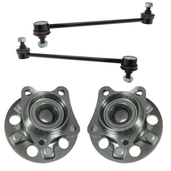 TRQ 4 pc Steering Suspension Kit Wheel Hub Bearings w/ Sway Bar End Links New PSA86075 Fits select: 2004-2013 TOYOTA HIGHLANDER, 2004-2009 LEXUS RX