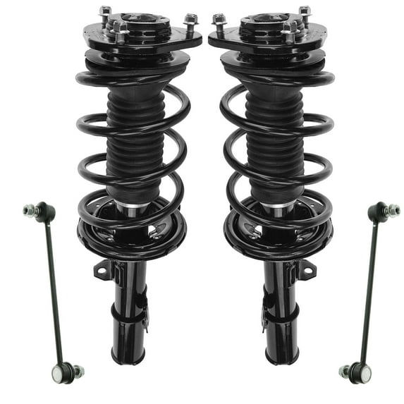 TRQ 4 pc Suspension Kit Complete Strut Assemblies w/ Sway Bar End Links for TC PSA63562 Fits select: 2005-2010 TOYOTA SCION TC