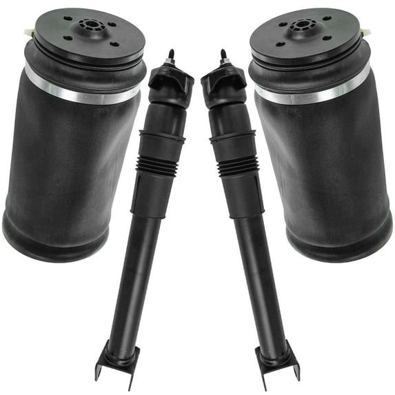 TRQ 4pc Air Suspension Kit Rear Air Springs & Shock Absorbers for Mercedes GL PAA80151