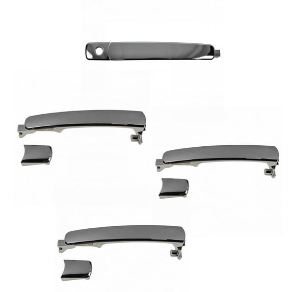 TRQ 4pc Exterior Outside Chrome Door Handle Set for Infiniti FX35 FX45 New DHA65785