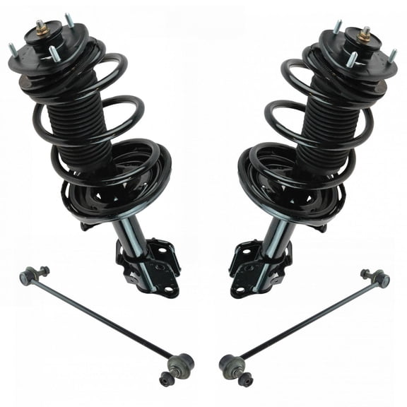 TRQ Front Suspension Kit Complete Strut & Coil Spring Assembly Sway Bar Stabilizer Link Fits 2006-14 Honda Ridgeline