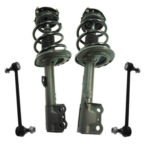 TRQ 4pc Front Strut Spring Assembly & Sway End Link Set for 09-14 Toyota Venza SCA67131