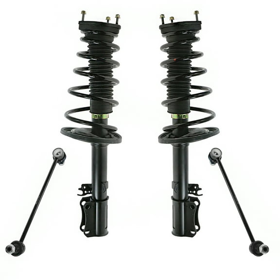 TRQ 4pc Suspension Kit Complete Loaded Strut & Spring Assemblies Sway Bar links PSA56522