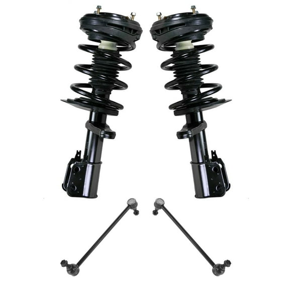 TRQ 4pc Suspension Kit Complete Strut & Spring Assemblies w/ Sway Bar End Links SCA67173 Fits select: 2001-2003 CHRYSLER INTREPID, 1999-2004 CHRYSLER 300M