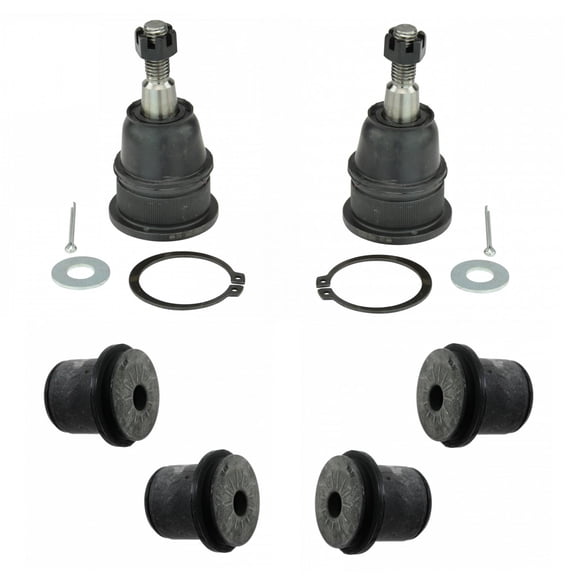 TRQ 4pc Suspension Kit Upper Ball Joints Control Arm Bushings for Chevy GMC PSA72140
