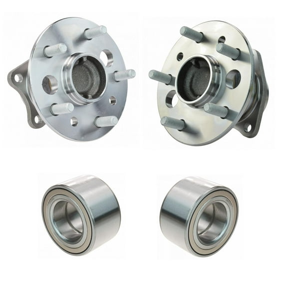 TRQ 4pc Wheel Bearing & Hub Assembly Set for Toyota Camry Highlander BHA34241