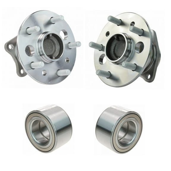 TRQ 4pc Wheel Bearing & Hub Assembly Set for Toyota Camry Highlander BHA34241