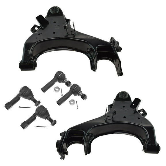 TRQ 6 Front pc Steering & Suspension Kit Control Arms Inner & Outer Tie Rods New PSA59903 Fits select: 1999-2004 NISSAN FRONTIER, 2000-2004 NISSAN XTERRA