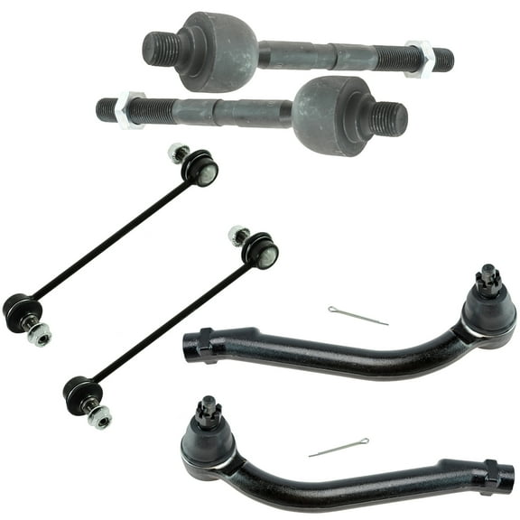 TRQ 6 Piece Kit Tie Rod End Sway Bar End Link LH RH Set for Elantra Forte New PSA59370 Fits select: 2010 HYUNDAI ELANTRA TOURING, 2007-2009 HYUNDAI ELANTRA