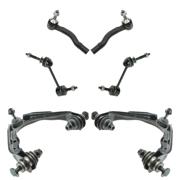 TRQ 6 Piece Steering Suspension Kit Control Arms tie Rods Sway Bar End Links PSA64876 Fits select: 2006-2011 FORD CROWN VICTORIA, 2006-2011 MERCURY GRAND MARQUIS