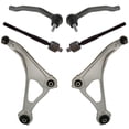 thumbnail image 1 of TRQ 6 Piece Steering Suspension Kit Control Arms w/ Ball Joints Tie Rod Ends PSA64904, 1 of 9