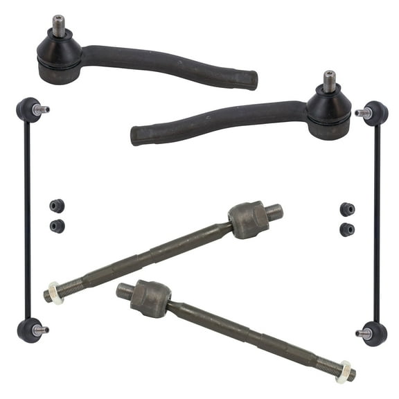 TRQ 6 Piece Steering Suspension Kit Inner Outer Tie Rods Sway Bar End Links New PSA64926