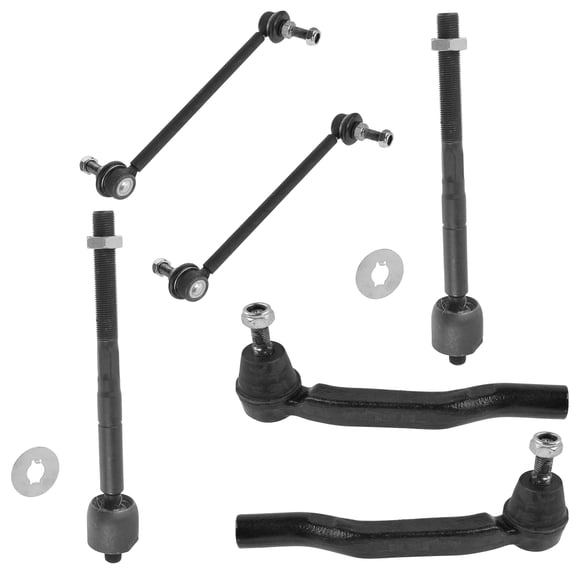 TRQ 6 pc Kit Inner Outer Tie Rod Stabilizer Sway Bar Link LH RH for 04-10 Sienna PSA59716